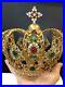 LOOK-Huge-French-Bejeweled-Religious-Gilt-Ormolu-Brass-Crown-01-xd