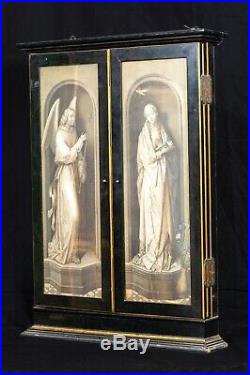 Large Antique 15th Century Triptych The Crucifixion Hans MEMLING (1430-1494)