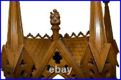 Large Antique French Gothic Church Wall Chapel Large 8 Foot Tall, Religious