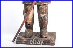 Large Antique Wooden Santo/Bulto Archangel San Miguel 15 Tall Religious Large Antique Wooden Santo/Bulto Archangel San Miguel 15 Tall Religious