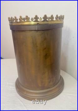 Large antique bronze religious Catholic church altar tabernacle offering box