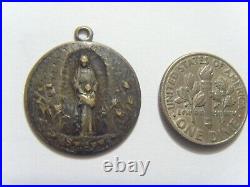 Late 1700s Antique scarce Catholic Saint Ann religious pendant 53360