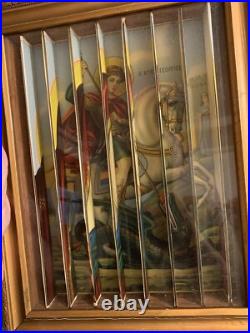 Lenticular Religious Jesus Three Sided Antique Picture
