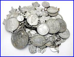 Lot Medals 50 Antique Medals Blessed Religious Medals Catholic Medals Aluminum