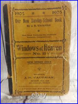 Lot Of 8 Antique Religious Hymnals And Song Books