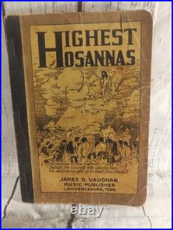 Lot Of 8 Antique Religious Hymnals And Song Books