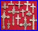 Lot-Of-Bronze-Cross-Religious-Pectoral-Crucifixes-Antique-Pirate-17-20th-C-01-uoe