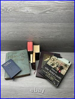 Lot Of VTG Catholic Books -Prayer Books -bible-Antique 1893 The Church At Home