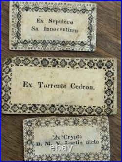 Lot Sacred Relics Reliquary Religious Art Miniature