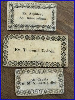 Lot Sacred Relics Reliquary Religious Art Miniature