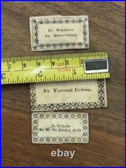 Lot Sacred Relics Reliquary Religious Art Miniature