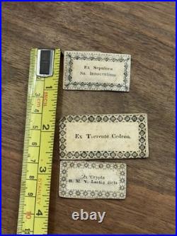 Lot Sacred Relics Reliquary Religious Art Miniature