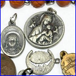 Lot of 26 Antique & Vintage Catholic Religious Medals & Items