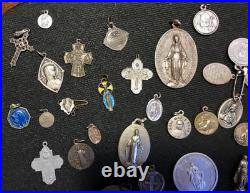 Lot of 37 Antique Religious Medals