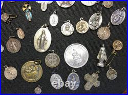Lot of 37 Antique Religious Medals