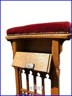 Lovely Antique Gothic Prayer Chair / Religious Kneeler, 1900-20's