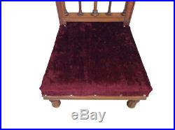 Lovely Simple French Gothic Church Prayer Chair Kneeler, Religious