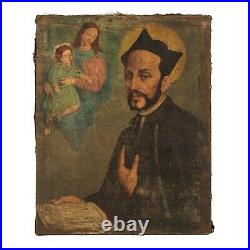 MUSEUM ACQUIRED Antique Old Master 17th C Religious Painting of a Saint, c 1610