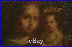 MUSEUM ACQUIRED OLD MASTER ANTIQUE 17th C Religious Mary and Jesus Painting