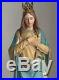 Madonna Holy Mary Statue 29.7 Wood Carving Statue Virgin Mary Religious Antique