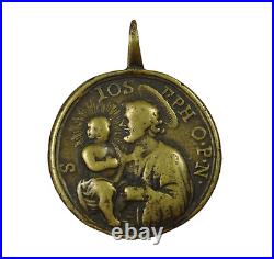 Medal Pedant Religious Antique Module St Joseph O. P. N Antique