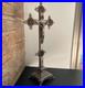 Metal-Large-Antique-French-crucifix-Cross-Religious-Jesus-Christ-Church-Jesus-01-sa