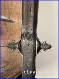 Metal Large Antique French crucifix Cross Religious Jesus Christ Church Jesus