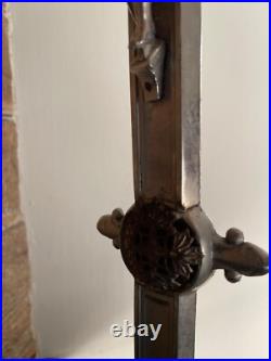 Metal Large Antique French crucifix Cross Religious Jesus Christ Church Jesus