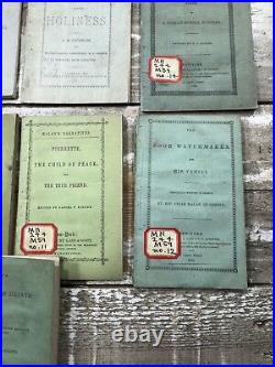 Mid 1800's Antique Methodist Religious Pamphlets, lot of 9