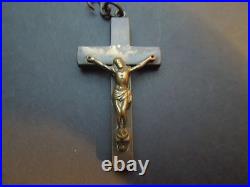 N765 ANTIQUE RELIGIOUS CROSS 1700s SEE DESCRIPTION