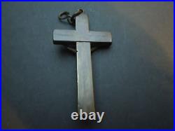 N765 ANTIQUE RELIGIOUS CROSS 1700s SEE DESCRIPTION