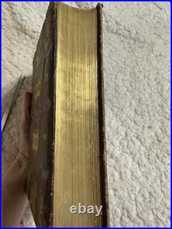 Night Scenes In The Bible 1869 Antique Religious Art Leather Bound Gold Gilded