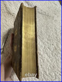 Night Scenes In The Bible 1869 Antique Religious Art Leather Bound Gold Gilded