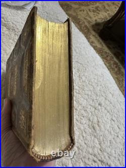 Night Scenes In The Bible 1869 Antique Religious Art Leather Bound Gold Gilded