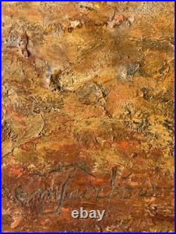 OLD ANTIQUE RELIGIOUS CATHOLIC NUN MODERN BEACH LANDSCAPE OIL PAINTING JESUS 40s