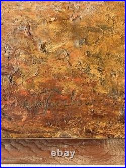 OLD ANTIQUE RELIGIOUS CATHOLIC NUN MODERN BEACH LANDSCAPE OIL PAINTING JESUS 40s