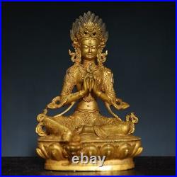 Offering religious Buddha statues at home, copper gilded Diamond statues