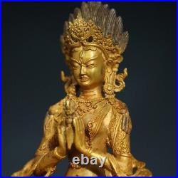 Offering religious Buddha statues at home, copper gilded Diamond statues