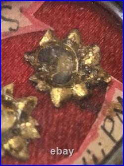 Official Silver Antique Sealed Catholic Religious Relic St Bavo & St Cornelius