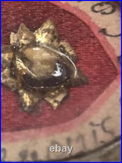 Official Silver Antique Sealed Catholic Religious Relic St Bavo & St Cornelius