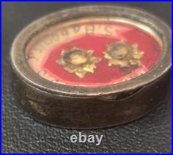 Official Silver Antique Sealed Catholic Religious Relic St Bavo & St Cornelius
