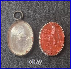 Official Silver Antique Sealed Catholic Religious Relic St Bavo & St Cornelius