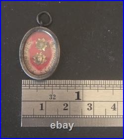 Official Silver Antique Sealed Catholic Religious Relic St Bavo & St Cornelius