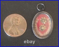 Official Silver Antique Sealed Catholic Religious Relic St Bavo & St Cornelius