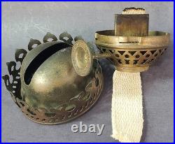 Oil Lamp Chalice Goblet Religious Artifact Clergy Rectory Home antique c1800's
