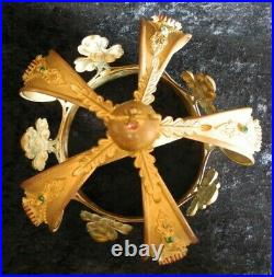Old Antique Gilded Bronze Religious Santos Crown / Tiara / Diadem Virgin Mary