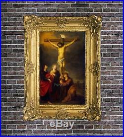 Old Master Oil Painting Art Antique Portrait Christ Jesus on The Cross Canvas