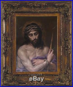 Old Master Painting Antique Portrait Jesus Christ Religious Art Unframed 24x30