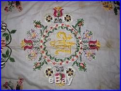 Old or Antique European Religious Alter Cloth Tapestry Needlework