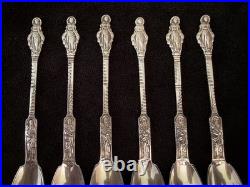 One Gorham Sterling Silver Ice Cream Spoon Apostle Style Virgin Mary 5 1/2 18g